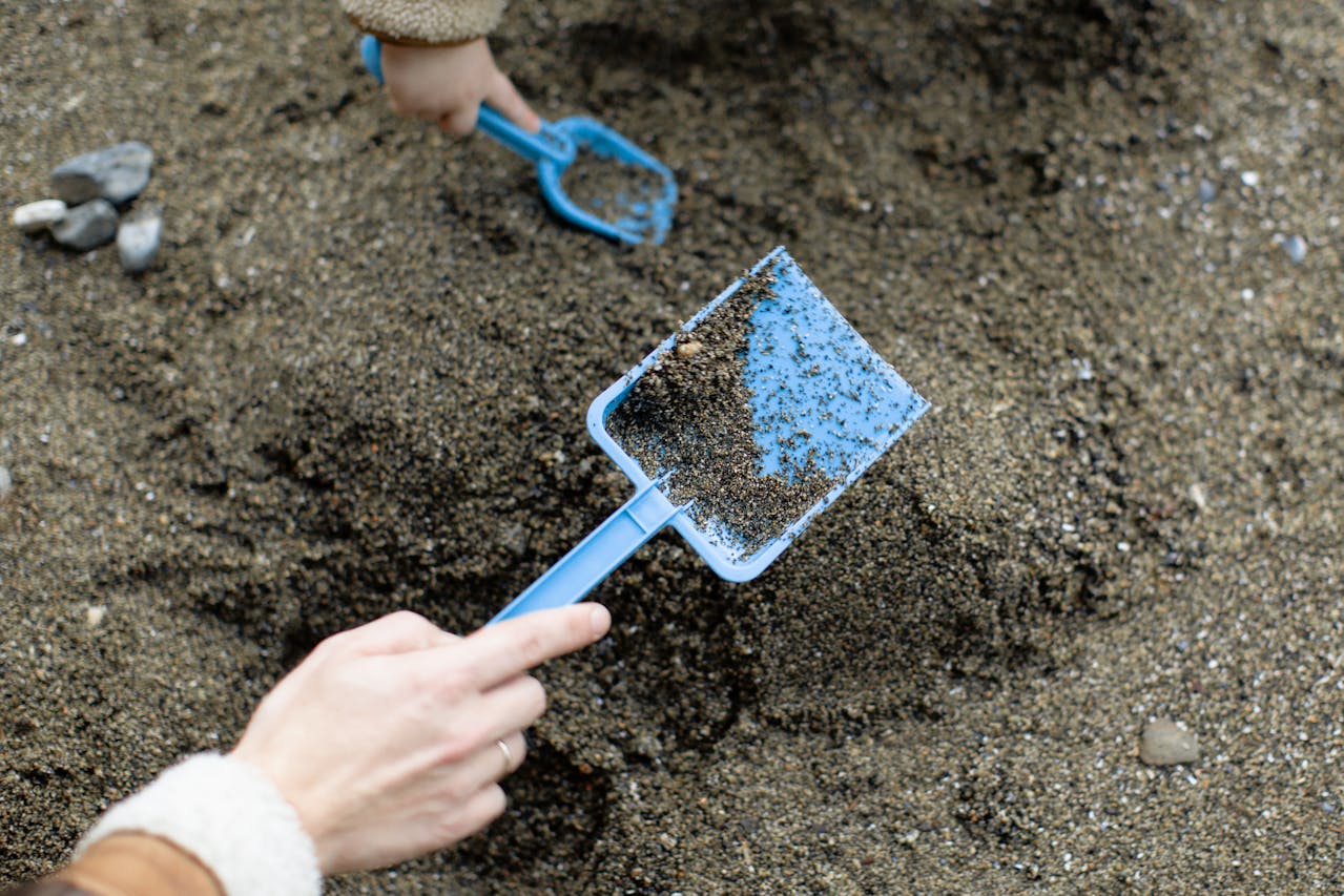 Digging In The Sand At The Beach Is No Longer Fun